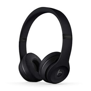 beats Solo3 Wireless On-Ear Headphones - Apple W1 Headphone Chip, Class 1 Bluetooth, 40 Hours of Listening Time, Built-in Microphone - Black