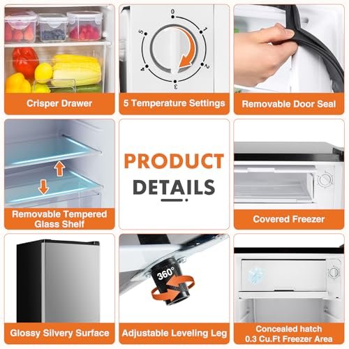 Sweetcrispy Mini Fridge Review: Perfect Compact Cooling Solution - Image 6