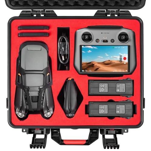 STARTRC Mavic 3 Hard Case Waterproof Carrying Case for DJI Mavic 3 Classic/Mavic 3 Fly More Combo Accessories (for DJI RC-N1/RC Controller)