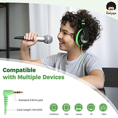Rockpapa Comfort Kids Headphones: Perfect for School & Travel - Image 5