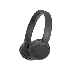 Sony WH-CH520 Best Wireless Bluetooth On-Ear Headphones with Microphone for Calls and Voice Control, Up to 50 Hours Battery Life with Quick Charge Function, includes USB-C Charging Cable - Black
