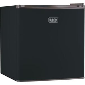 BLACK+DECKER BCRK17B Compact Refrigerator Energy Star Single Door Mini Fridge with Freezer, 1.7 Cubic Feet, Black