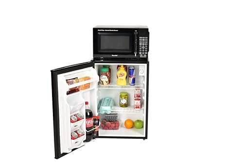 MicroChill Compact Refrigerator and Microwave Combo, 2.7 cu. ft. Fridge, 0.7 cu. ft. Microwave