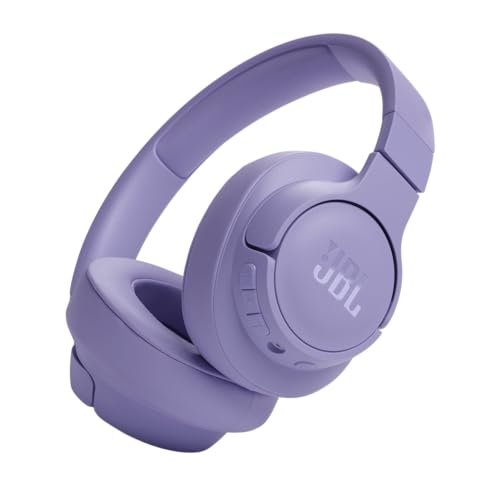 JBL TUNE 720BT - Wireless over-ear headphones Pure Bass sound, Bluetooth 5.3, Up to 76H battery life and speed charge, Lightweight, comfortable and foldable design (Purple)