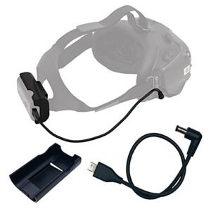 FPV Goggles Power Cable and Battery Bracket for DJI FPV Goggles V2, Battery Clip Holder and Power Charging Cable for FPV Combo Goggles Accessories (Not for Avata Goggles 2)