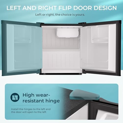 EUHOMY 1.7 Cu.Ft Mini Fridge with Freezer Review: Perfect Compact Refrigerator for Bedroom, Office, or Dorm - Image 5