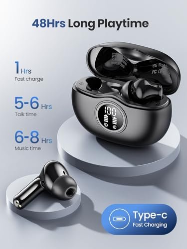 QYCAITEK Bluetooth Earbuds Review: 50-Hour Power & Clarity - Image 4