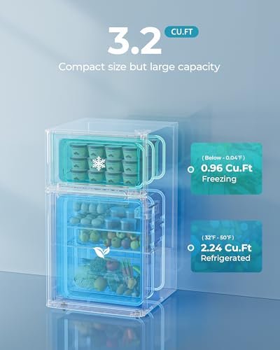 EUHOMY Mini Fridge Review: Compact Cooling Solution for Dorms and Offices with Freezer - Black - Image 2