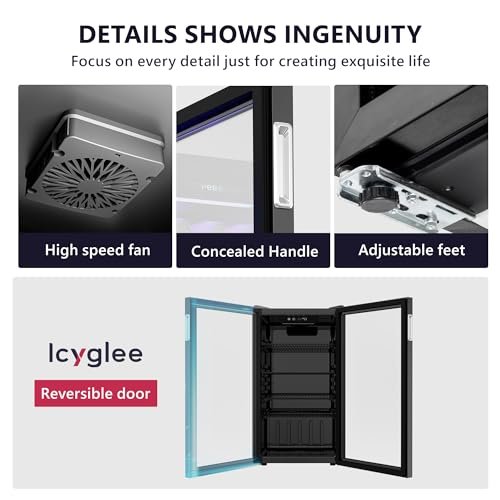 Icyglee Beverage Refrigerator Cooler - A Cool Addition to Any Room! - Image 5