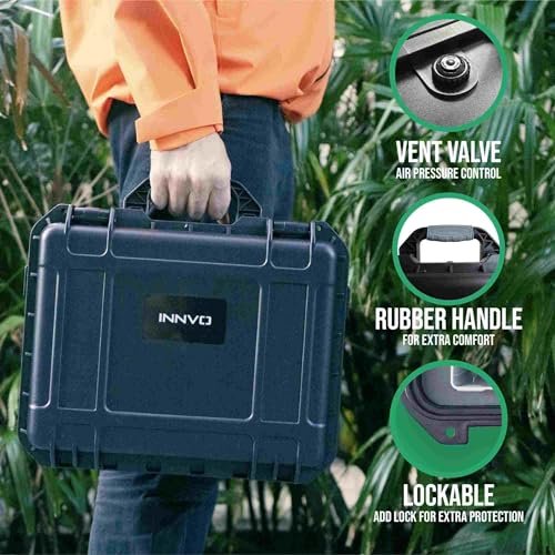 INNVO Rugged Waterproof Case for DJI Mini 4 Pro Fly More Combo, Black - Image 5