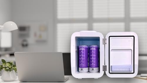 Mica Beauty Mini Skincare Refrigerator-Thermo Electric Cooler and Warmer perfect for a Bedroom, Dorm, Office,Desktop and Travel 4 Liter - Image 5