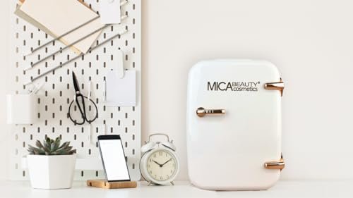 Mica Beauty Mini Skincare Refrigerator-Thermo Electric Cooler and Warmer perfect for a Bedroom, Dorm, Office,Desktop and Travel 4 Liter - Image 2
