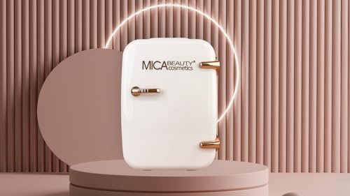 Mica Beauty Mini Skincare Refrigerator-Thermo Electric Cooler and Warmer perfect for a Bedroom, Dorm, Office,Desktop and Travel 4 Liter - Image 3