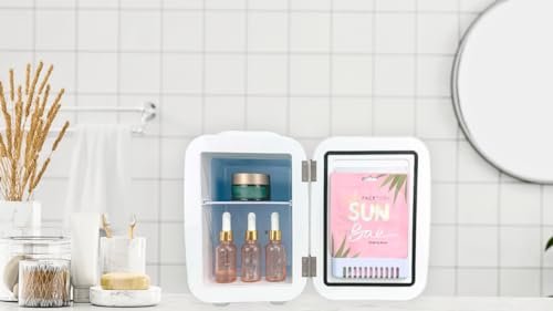 Mica Beauty Mini Skincare Refrigerator-Thermo Electric Cooler and Warmer perfect for a Bedroom, Dorm, Office,Desktop and Travel 4 Liter - Image 6
