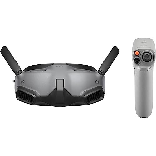 DJI Goggles Integra Motion Combo-Immersive Motion Control, Lightweight and Portable FPV Goggles with Integrated Design, Micro-OLED Screens, DJI O3+ Video Transmission, HD Low-Latency
