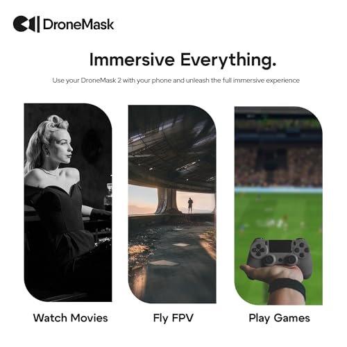 DroneMask 2 FPV Goggles - HD Immersive View for All GPS Camera Drones - Image 7