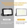 "Onforu 200W LED Flood Light, 18,000LM Bright IP66 Outdoor Security Lights" - Image 3