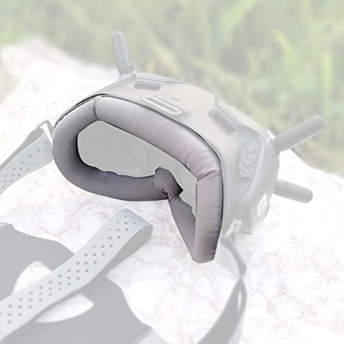 MINGCHUAN Lycra Faceplate & Head Strap for DJI FPV Goggles (Grey Set) - Image 3