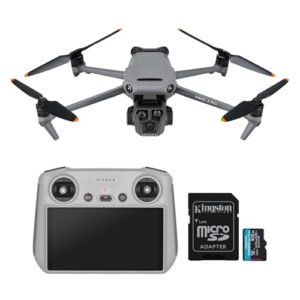 DJI Mavic 3Pro Camera Drone with RC Remote and 512GB MicroSD Card Drone with 4/3 CMOS Hasselblad Camera for Professionals, 5.1K HD Video, 46-Min Flight Time (2 Items)