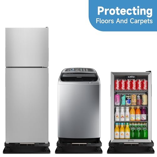 Mini Fridge Silicone Mat with Raised Edges, 24''x24''x0.5'', Prevent Water Leakage and Floor Damage from Elecrical Equipment such as Washing Machines, Dryer, Mini Fridge, Wine Cabinet. - Image 4