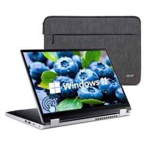 acer Aspire 3 Spin 14” Convertible Laptop, WUXGA 1920 x 1200 IPS Touch Display, Touchscreen 2-in-1 Laptop, Intel Core i3-N305 8GB LPDDR5 RAM 256GB SSD, Wi-Fi 6, Windows 11 Home, Pure Silver