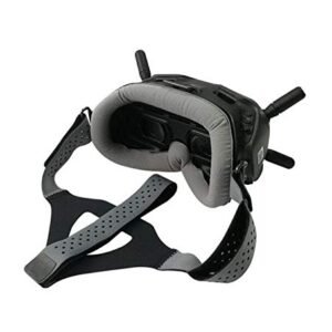 MINGCHUAN Faceplate Eye Pad/Head Strap Head Band for DJI Digital FPV Goggles Face Plate Replacement Set for Lycra Skin-Friendly Fabric (Grey Replacement Set)