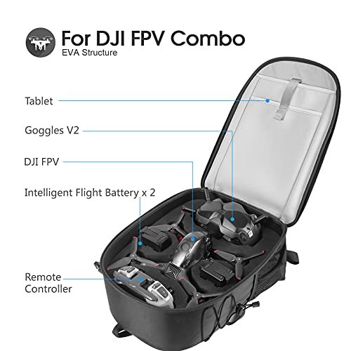 Smatree Waterproof Backpack for DJI FPV Combo & Accessories, Ready to Fly - Image 2