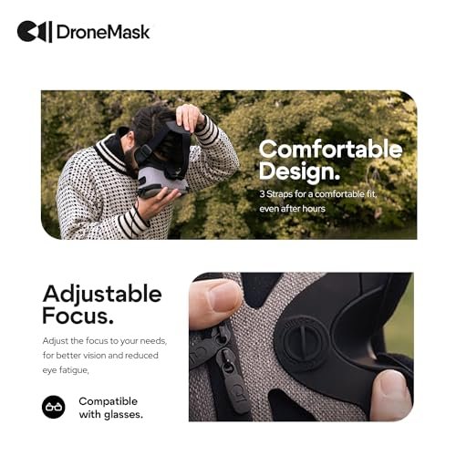 DroneMask 2 FPV Goggles - HD Immersive View for All GPS Camera Drones - Image 6