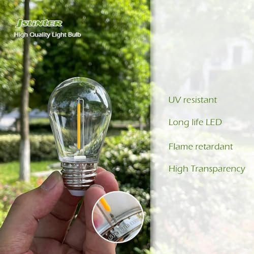 "Jslinter 24-Pack Shatterproof LED String Light Bulbs, 1W Warm White, E26" - Image 2