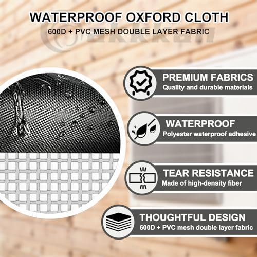 Durable Black Mini Split AC Cover, All-Season Protection, 29x12x22 Inches - Image 4