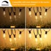 100FT LED Outdoor String Lights - 52 Shatterproof Edison Bulbs, Waterproof - Image 4