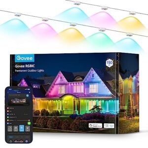 Govee Smart RGBIC Outdoor Lights, 150ft Waterproof LED Christmas Decor