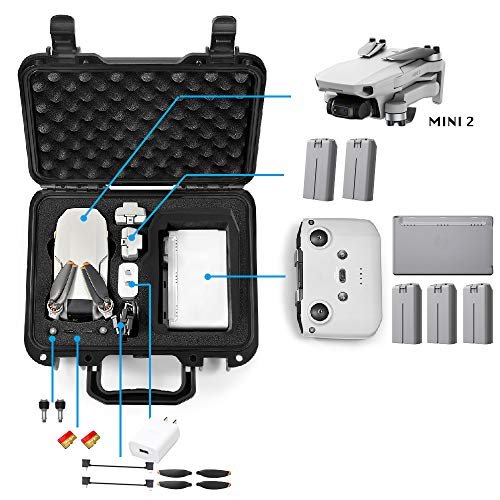 Lekufee Waterproof Hard Case for DJI Mini 2, SE, 4K, Mavic Mini Accessories - Image 2
