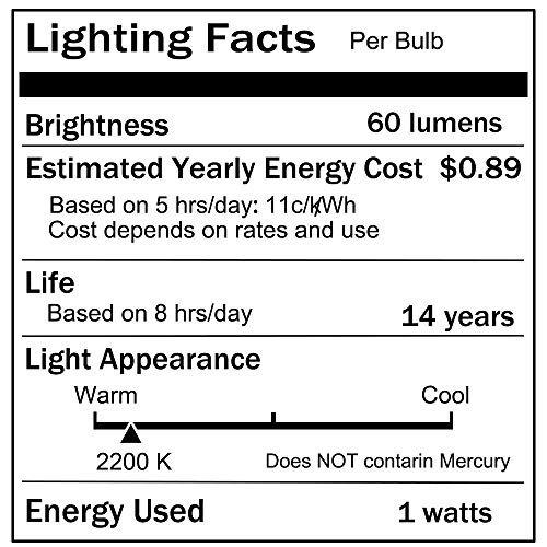 "Jslinter 24-Pack Shatterproof LED String Light Bulbs, 1W Warm White, E26" - Image 7