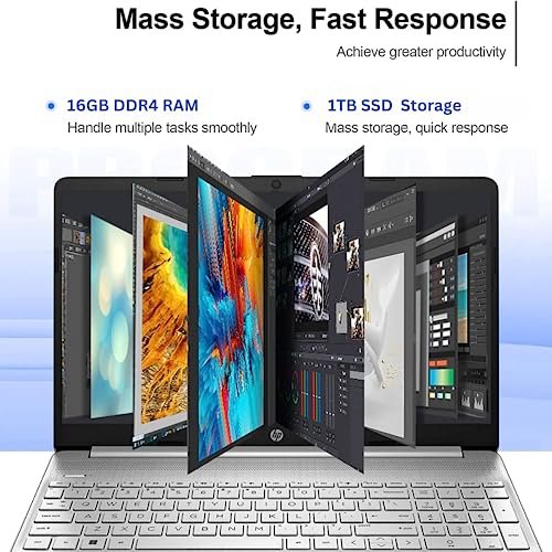 HP Pavilion 15.6" Touchscreen Laptop, 16GB RAM, 1TB SSD, Intel 4.1GHz, Silver - Image 3