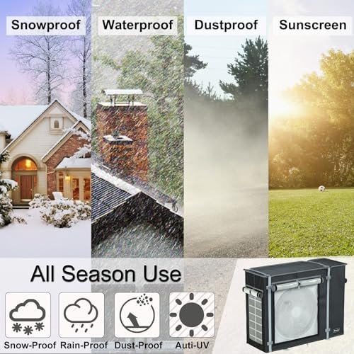 Durable Black Mini Split AC Cover, All-Season Protection, 29x12x22 Inches - Image 7