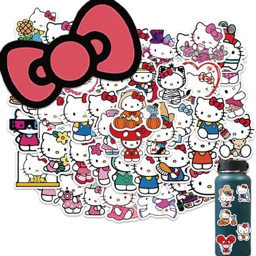 50 Cute Hello Kitty Vinyl Stickers - Waterproof Decals for Kids & Teens - Perfect for Skateboards, Laptops, Luggage & DIY Projects - Image 7