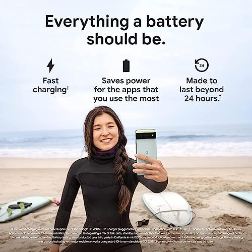 Google Pixel 6 5G Unlocked, 128GB Stormy Black - Renewed Smartphone - Image 3