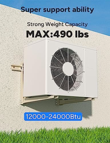 Heavy-Duty Wall Bracket for 12,000-24,000 BTU Mini Split AC & Heat Pump - Image 5