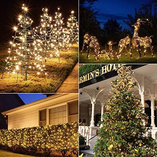 Warm White Battery Christmas Lights - 2 Pack, 18ft, 50 LED, 8 Modes, Waterproof - Image 6