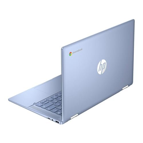 HP 14" Chromebook Convertible Touchscreen Laptop, Intel 4-Core, 64GB, Blue - Image 3