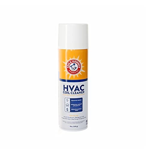 Arm & Hammer HVAC Coil Cleaner Foam, No-Rinse Biodegradable Spray, 19 oz