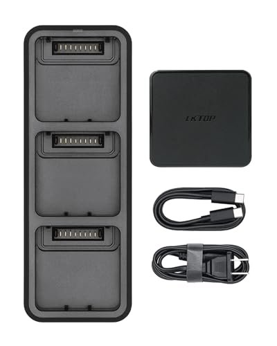 LKTOP 100W Mavic 3 Series Battery Charging Hub Kit for DJI Mavic 3/Mavic 3 Pro/Mavic 3 Classic/Mavic 3 Pro Cine/Mavic 3 Cine/Mavic 3 Thermal/Mavic 3 Enterprise Drone, with 100W USB-C Power Adapter