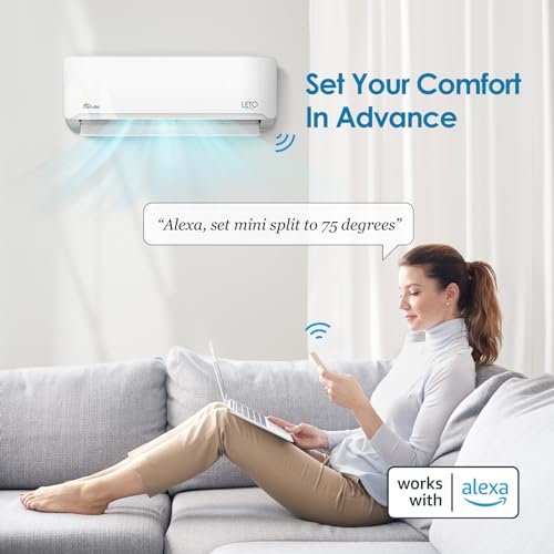 Here's a revised, SEO-friendly title:
Senville LETO 2-Ton Mini Split AC/Heat Pump, 24000 BTU, Alexa Smart Home - Image 2
