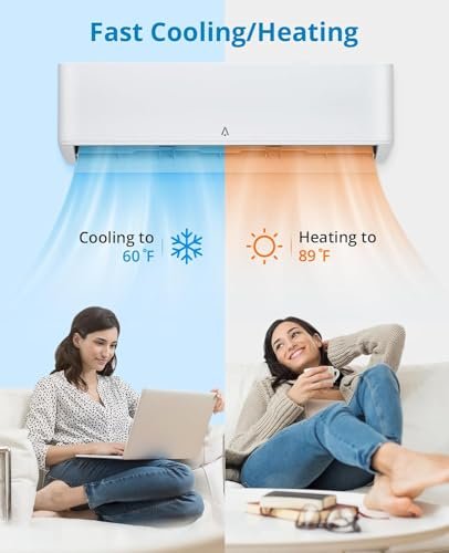 "18000 BTU Mini Split AC, 23 SEER2, Alexa Control, Heat & Cool, 1250 Sq.Ft" - Image 4