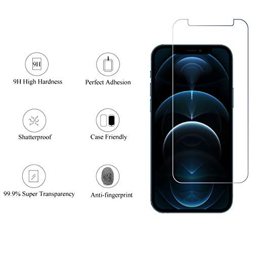 iPhone 12 Pro Max Glass Screen & Camera Lens Protector - 9H Hardness, HD Clear - Image 2