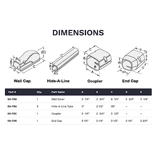 Paintable Mini Split Line Cover Kit - Weatherproof, Easy Install, 3"x7.5' - Image 12