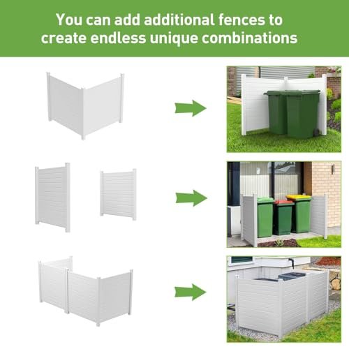Vinyl Privacy Fence Panel 50x50 AC & Pool Equipment Enclosure (2-Pack) - Image 8