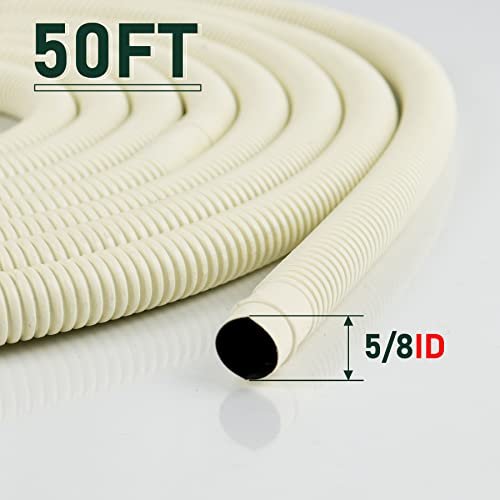 "Flehomo 50 Ft Mini Split Drain Hose - 5/8" UV-Resistant AC Line Pipe" - Image 2