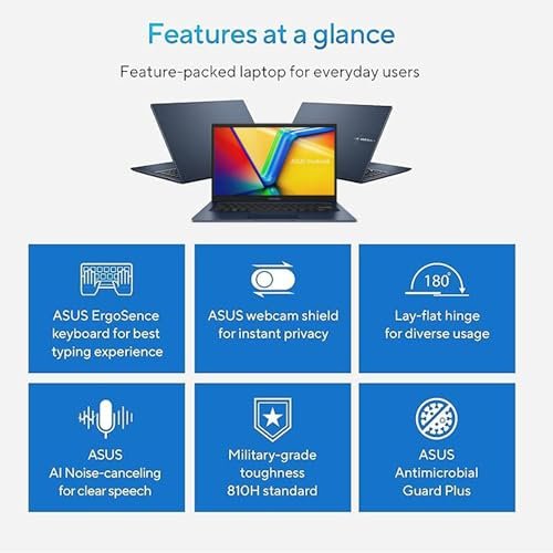 ASUS Vivobook 14" Laptop: Core i3, 16GB RAM, 512GB SSD, Windows 11 Blue - Image 5